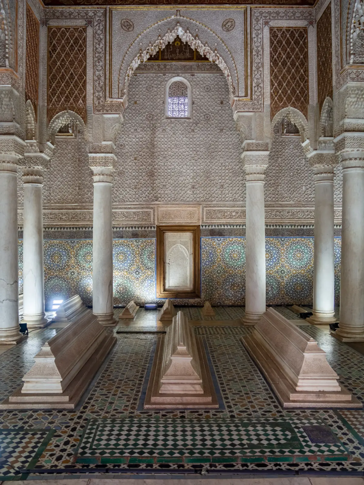 The Chamber of the Twelve Columns at the Saadian Tombs